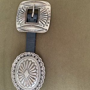 Ralph Lauren Leather Concho Belt